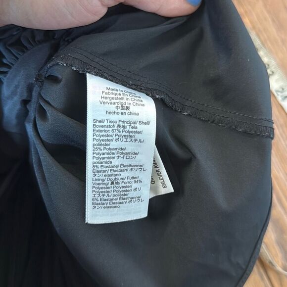 J.Crew strapless black taffeta peplum top size 6 - Picture 8 of 10